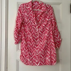 Lilly Pulitzer Coral Captiva Tunic Cover Up